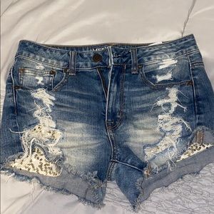 Distressed Jean Shorts